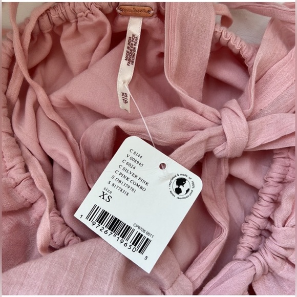 Free People Marina Mini Babydoll dress in Pink Combo size XS *FLAWED* NWT - Picture 8 of 15